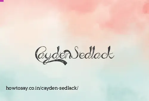 Cayden Sedlack