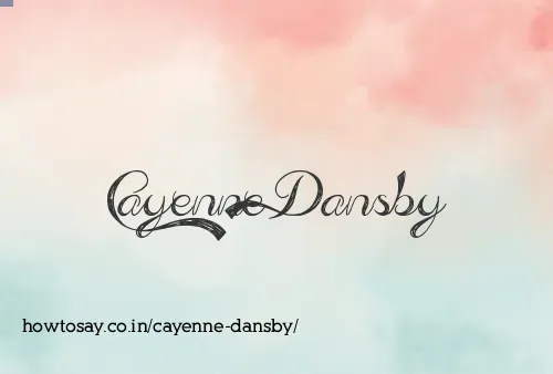 Cayenne Dansby