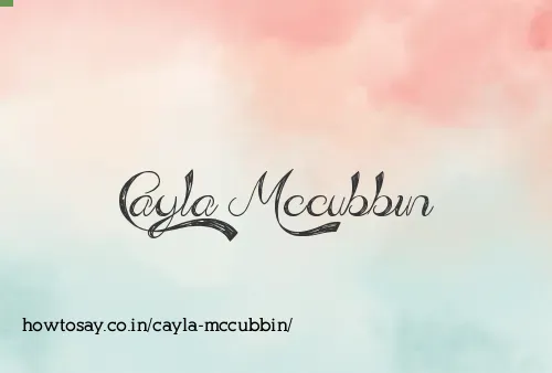 Cayla Mccubbin