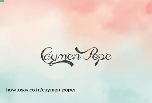 Caymen Pope