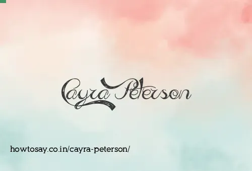 Cayra Peterson