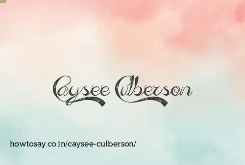 Caysee Culberson