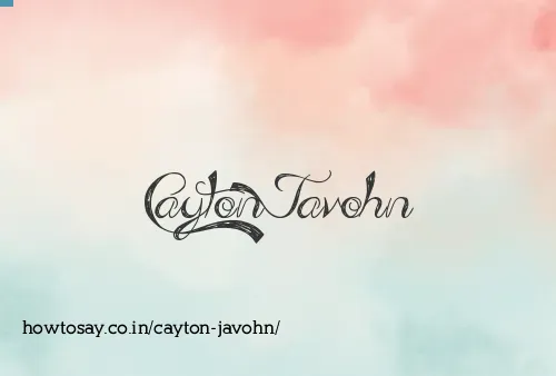Cayton Javohn