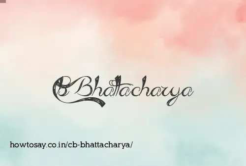 Cb Bhattacharya