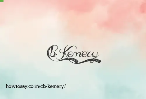 Cb Kemery