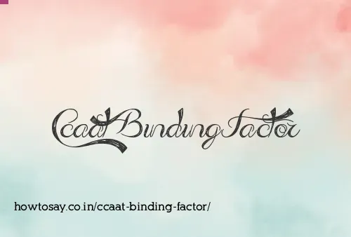 Ccaat Binding Factor