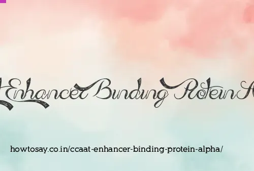 Ccaat Enhancer Binding Protein Alpha