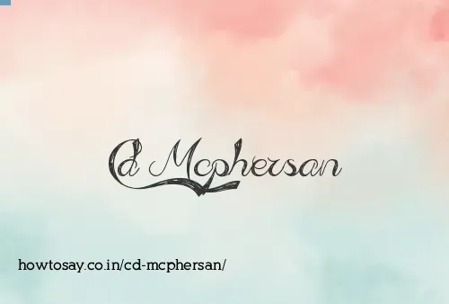 Cd Mcphersan