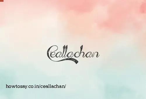 Ceallachan