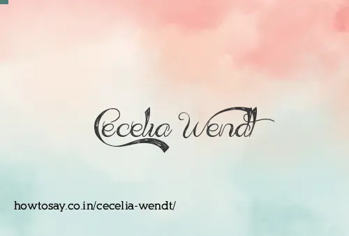 Cecelia Wendt