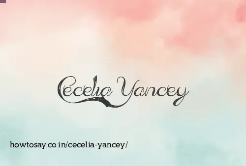 Cecelia Yancey
