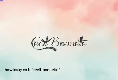 Cecil Bonnette