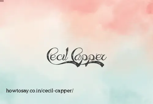 Cecil Capper