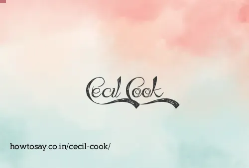 Cecil Cook