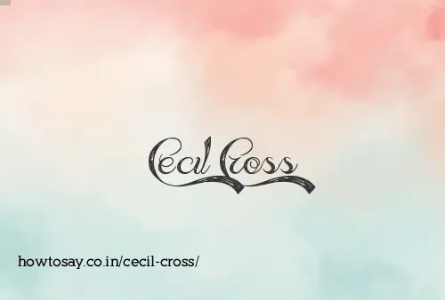 Cecil Cross