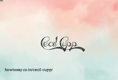 Cecil Cupp