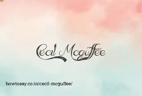 Cecil Mcguffee