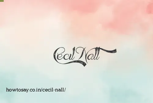 Cecil Nall