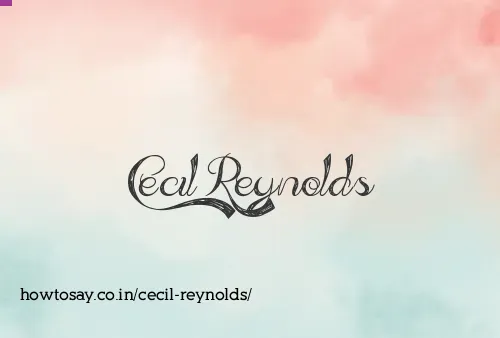 Cecil Reynolds