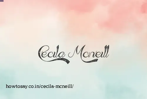 Cecila Mcneill