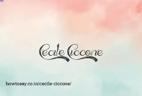 Cecile Ciccone