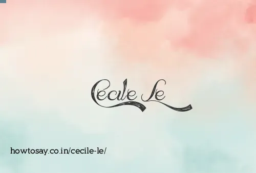 Cecile Le