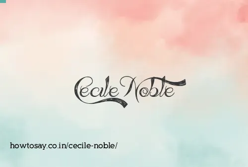 Cecile Noble