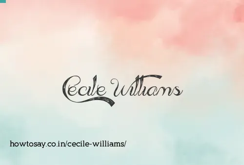 Cecile Williams