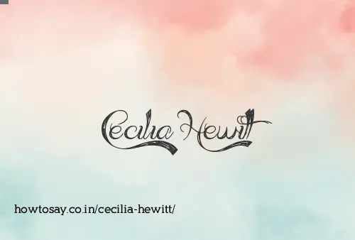 Cecilia Hewitt