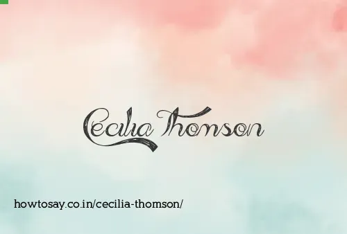 Cecilia Thomson
