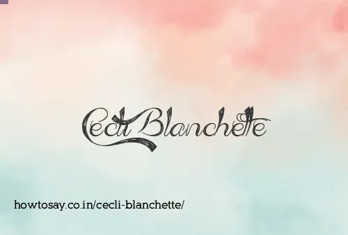 Cecli Blanchette