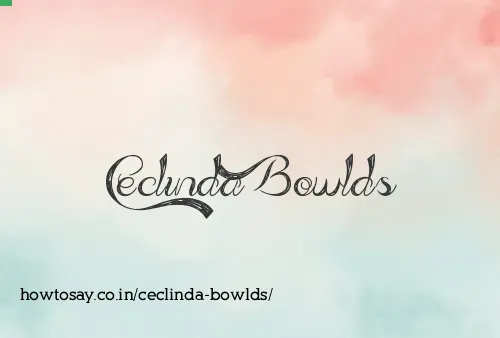 Ceclinda Bowlds