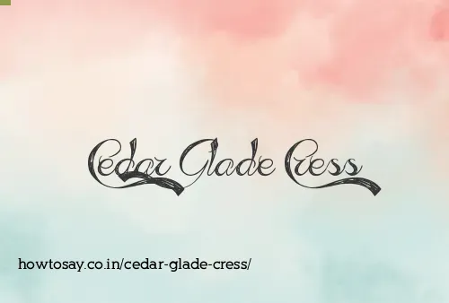 Cedar Glade Cress