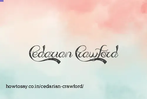 Cedarian Crawford