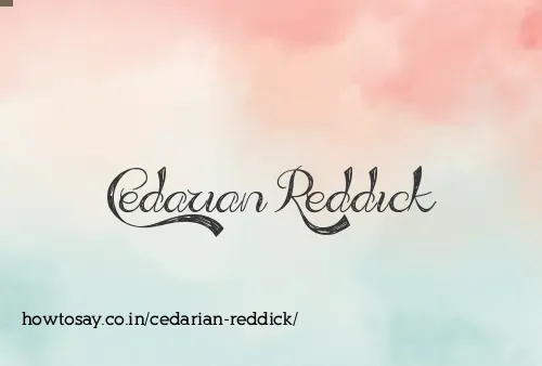 Cedarian Reddick
