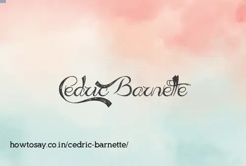 Cedric Barnette