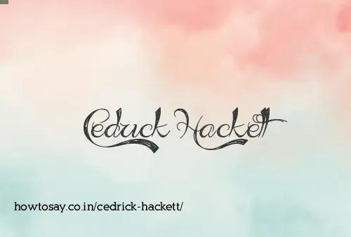 Cedrick Hackett
