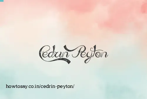 Cedrin Peyton