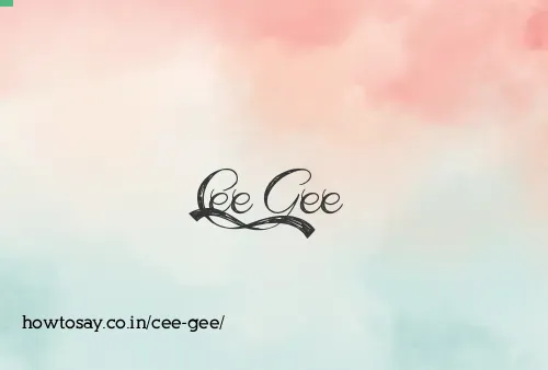Cee Gee