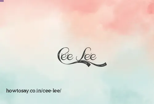 Cee Lee
