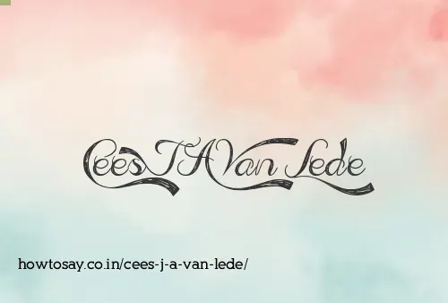 Cees J A Van Lede
