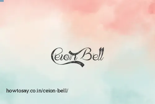 Ceion Bell