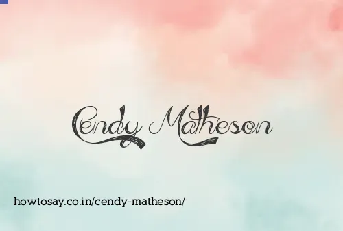 Cendy Matheson