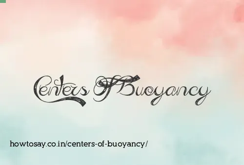 Centers Of Buoyancy