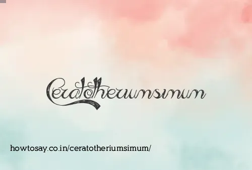 Ceratotheriumsimum