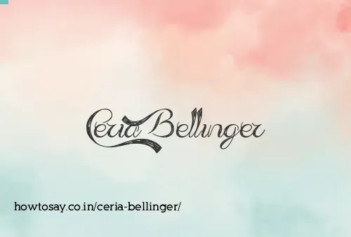 Ceria Bellinger