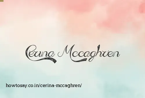 Cerina Mccaghren