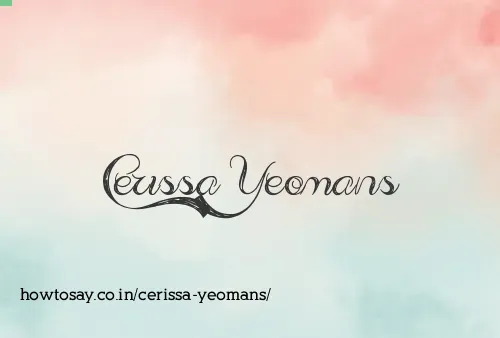 Cerissa Yeomans