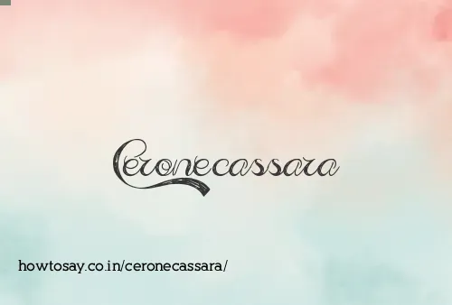Ceronecassara