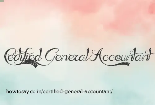 Certified General Accountant